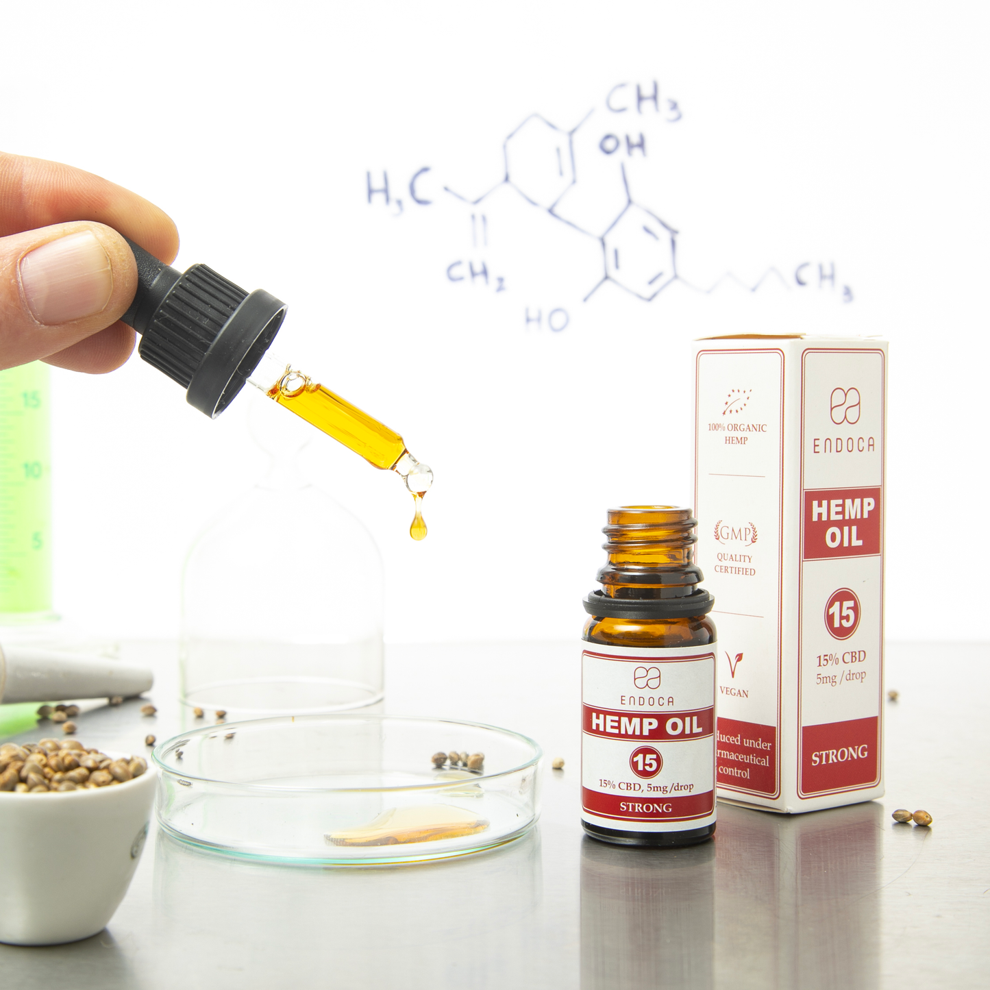 Hemp Oil 15% CBD THC FREE (Strong)